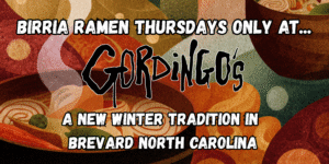 Birria Ramen at Gordingo's in Brevard NC