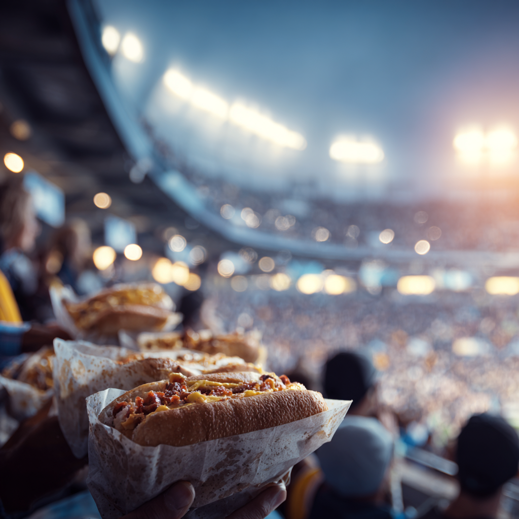 cheesesteaks are a stdium favorite